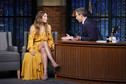 Jessica Biel w programie "Late Night With Seth Myers"