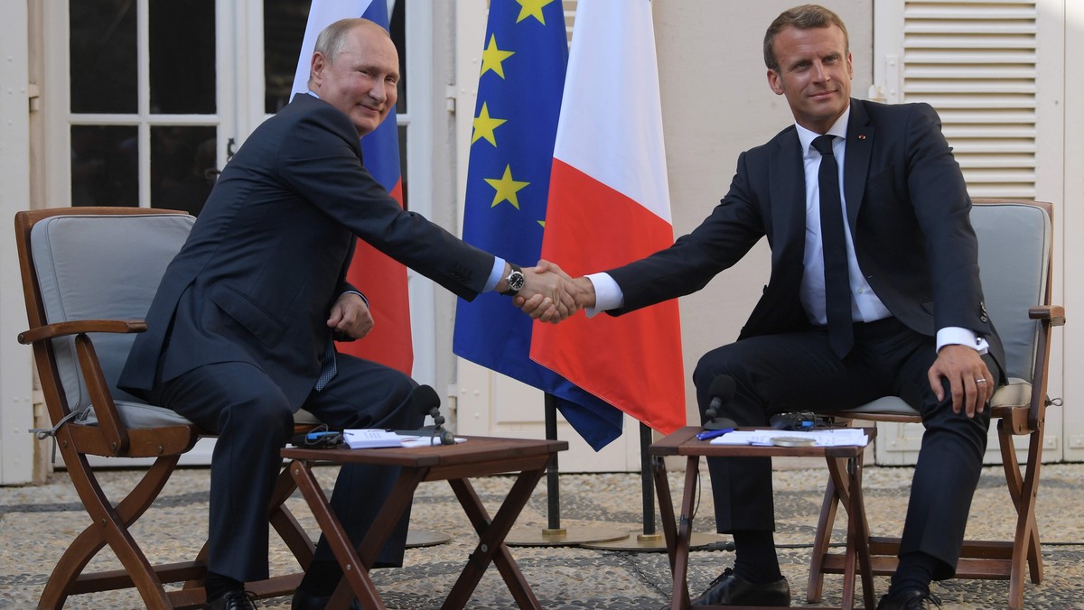 Spotkanie Emmanuel Macron - Władmir Putin. Rozmowa o Ukrainie