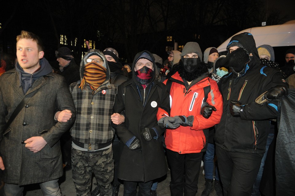 Przeciwnicy Marszu Pamięci Żołnierzy Wyklętych