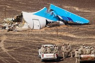 Russian plane crash site in central Sinai, Egypt