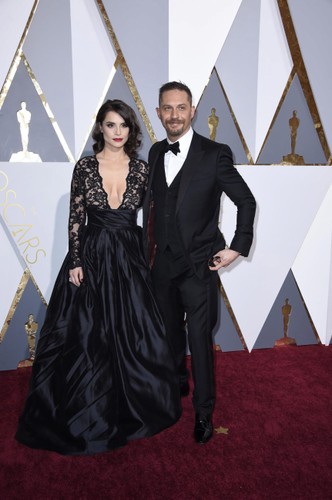 Charlotte Riley i Tom Hardy na Oscarach