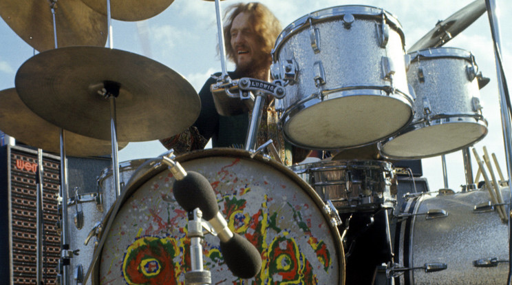 Ginger Baker 1969-ben a Hyde Parkban / Fotó: Northfoto