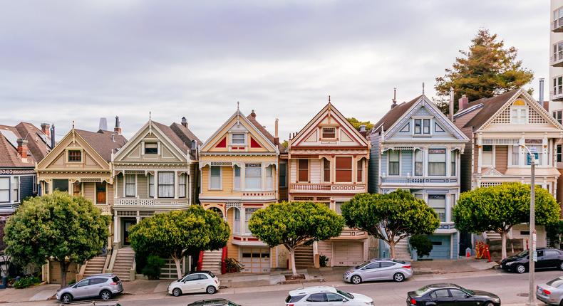 In San Francisco, home prices have fallen 8.2% from their peak values earlier this year.Getty Images