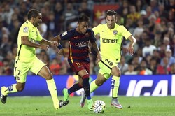 Liga hiszpańska: Messi trafił dwa razy, Neymar raz. Barcelona - Levante 4:1. WIDEO