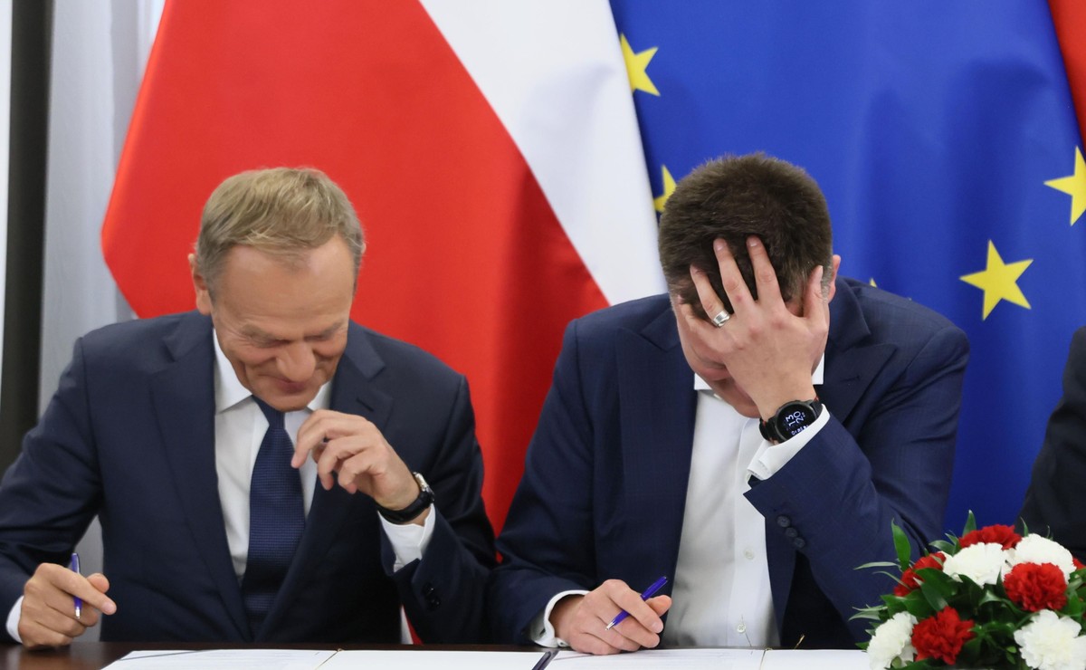 Donald Tusk i Szymon Hołownia