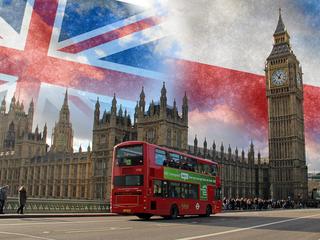 Londyn Wielka Brytania Anglia autobus Big Ben