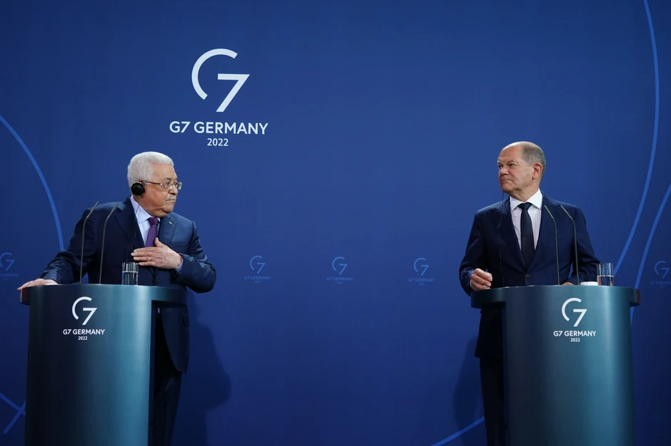 Mahmud Abas i Olaf Šolc