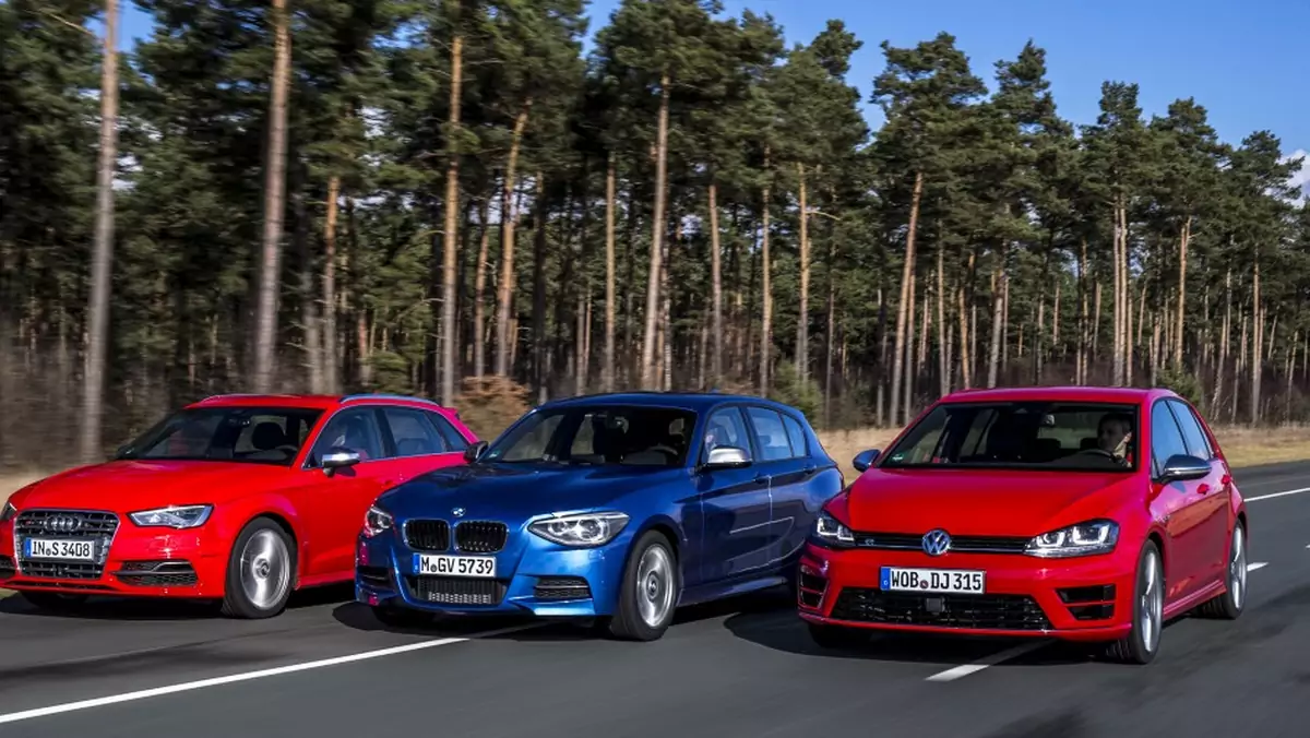 Porównanie | Superkompakty: Audi S3, BMW M135i, Volkswagen Golf R