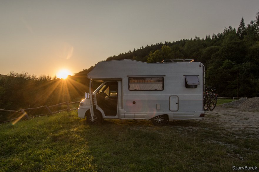 Kamperem na dziko w Bieszczady