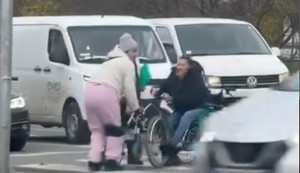 Tuča na semaforu na Novom Beogradu