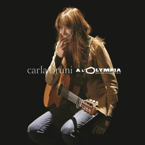 Carla Bruni na okładce albumu 'A l'Olympia'
