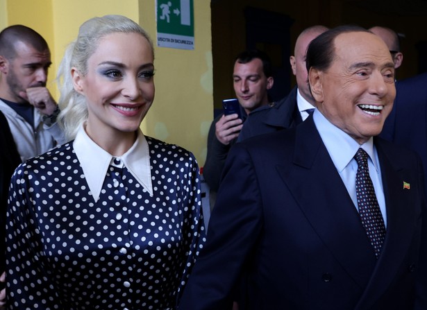 Silvio Berlusconi i jego partnerka Marta Fascina