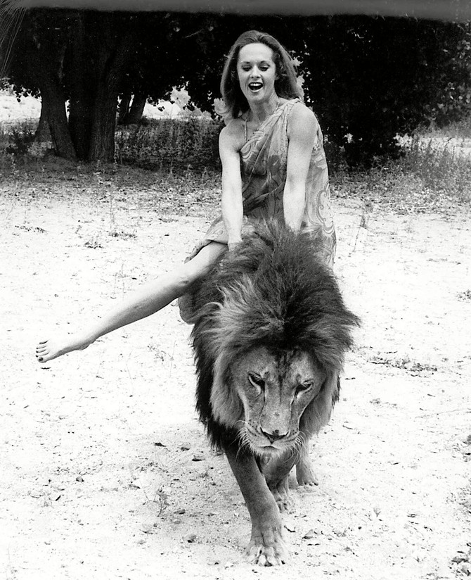 Tipi Hedren sa jednim od svojih lavova