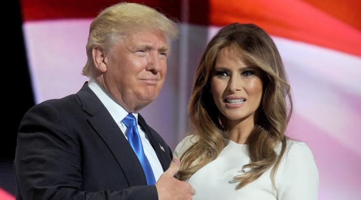 Donald Trump elnökjelölt és felesége, Melania / Fotó: Northfoto