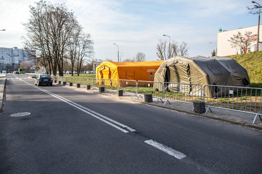 Szpital zakaźny w strefie zamkniętej