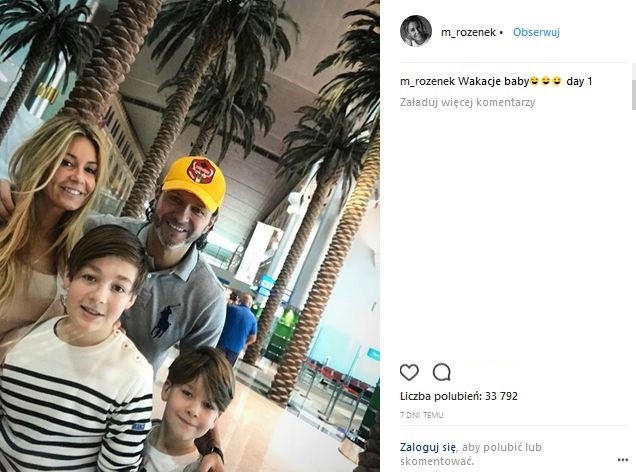 Małgorzata Rozenek i Radosław Majdan na wakacjach