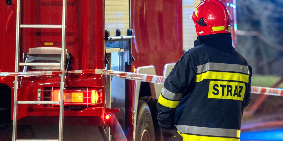 Pożar w Świętokrzyskiem. Matka i dzieci w szpitalu. Zdjęcie poglądowe.