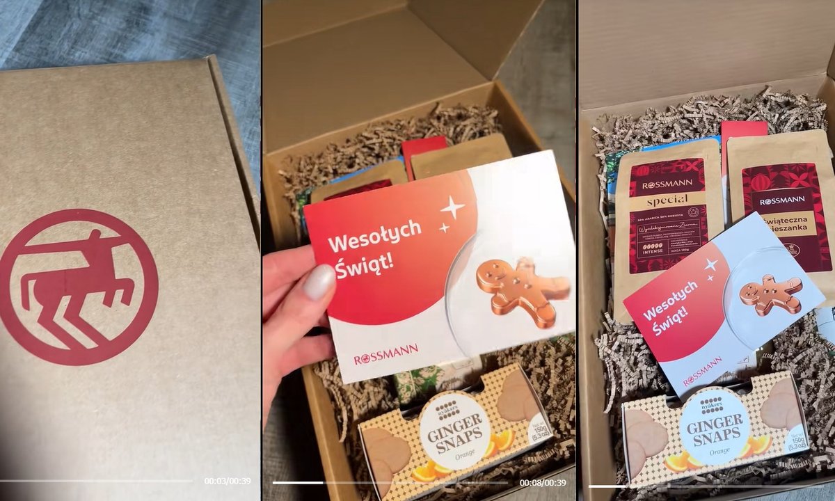 Świąteczna paczka od Rossmanna. Jedna rzecz wzbudziła kontrowersje