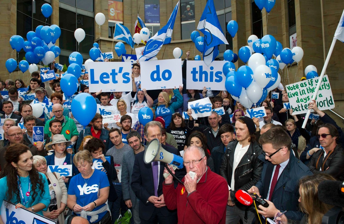 Zwolennicy oderwania się Szkocji od Wielkiej Brytanii