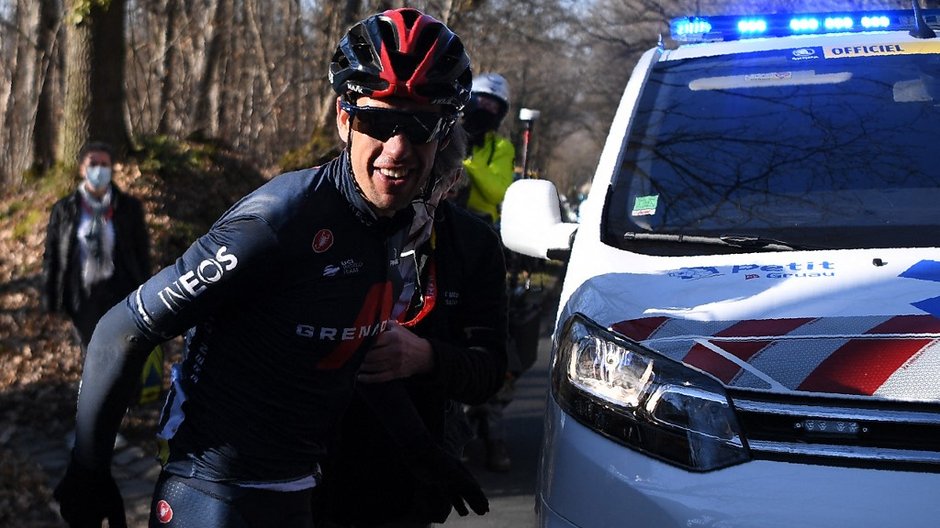 Richie Porte po upadku