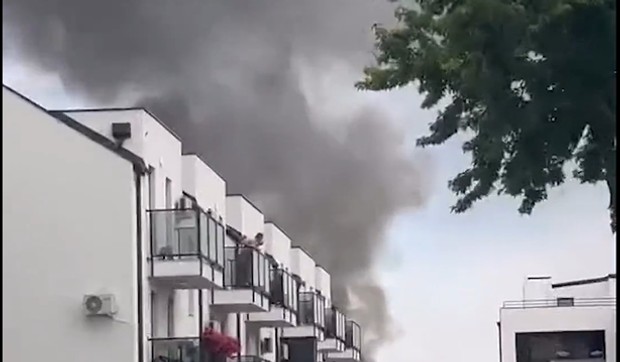 Požar u naselju Adice u Novom Sadu