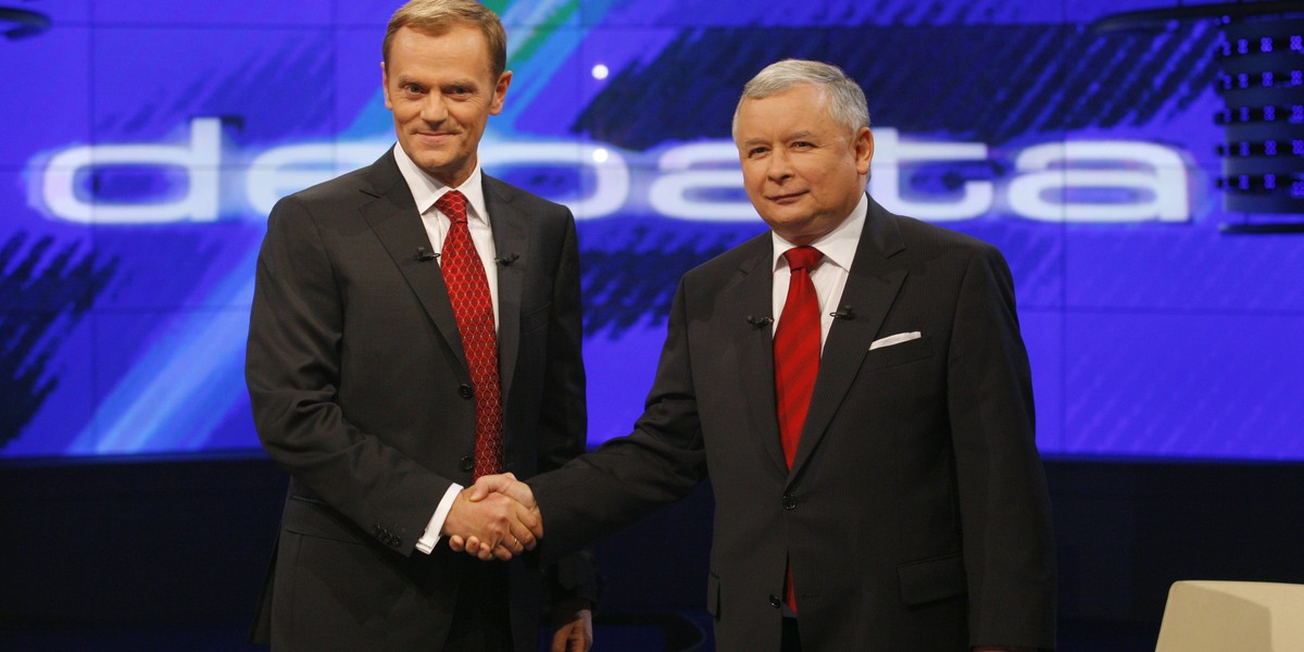 Donald Tusk i Jarosław Kaczyński