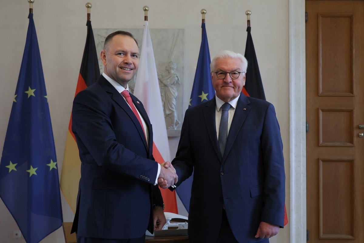 Karol Nawrocki w Berlinie. Temat reparacji powraca