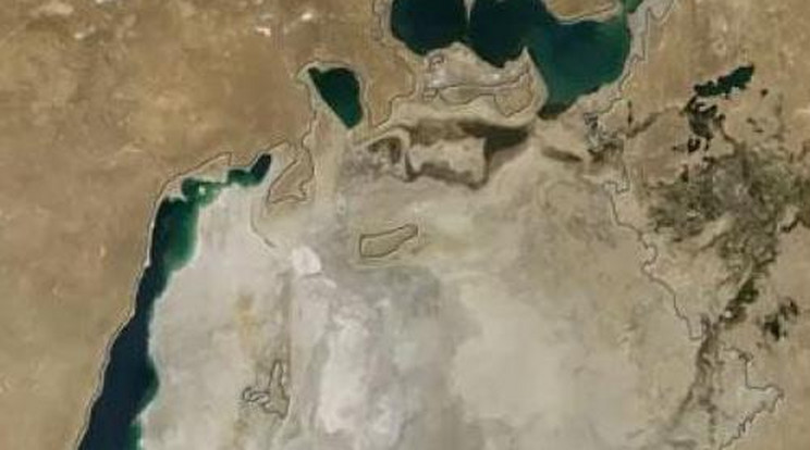 Teljes egészében kiszáradt az Aral tó keleti fele - videó