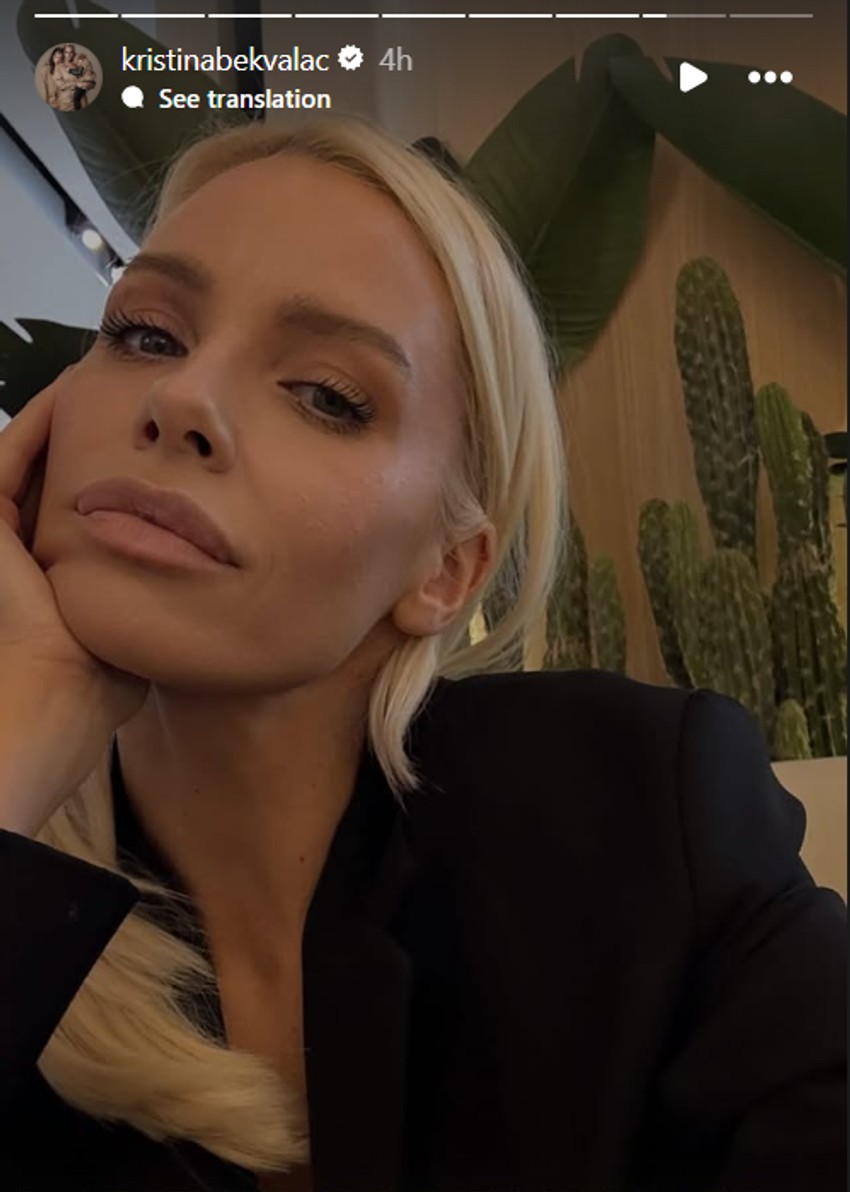 Kristina Bekvalac podelila selfi