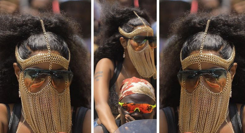 Significance of Sheebah's face chain at the battle press conference and beyond/Instagram