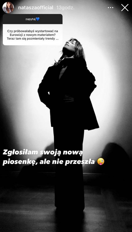 Natasza Urbańska na Instagramie