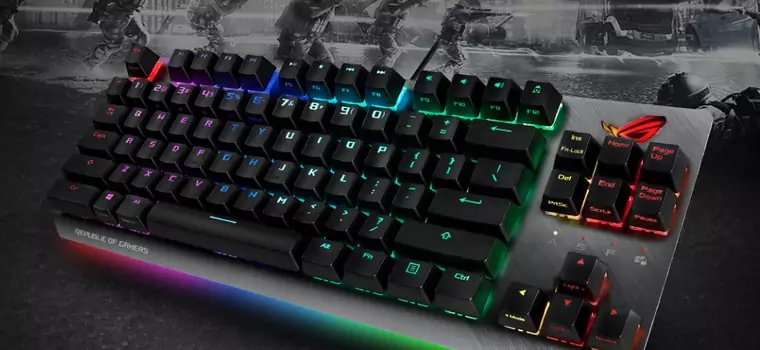 ASUS ROG Strix Scope TKL to mechaniczna klawiatura bez bloku numerycznego