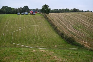 Dron z rosyjskimi napisami spadł pod Zamościem. Jest ruch prokuratury