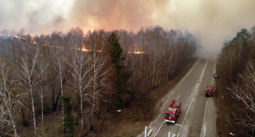 Czarnobyl płonie. Pożar w skażonej strefie