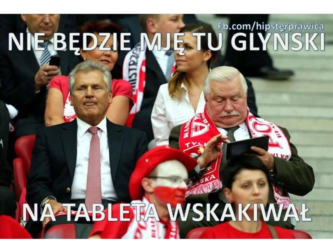 Kaczyński z tabletem. Gliński na tablecie. Pierwsze memy w internecie