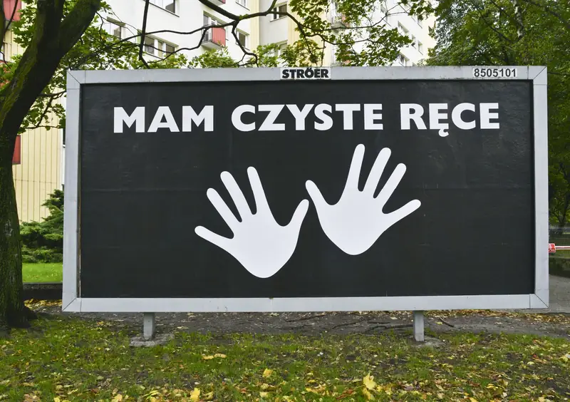 Billboardy &quot;Mam czyste ręce&quot; to akcja marketingowa