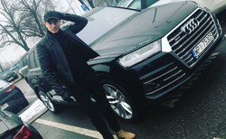 Robert Lewandowski z żoną i córką w Polsce na święta w Audi SQ7 [ZDJĘCIA]