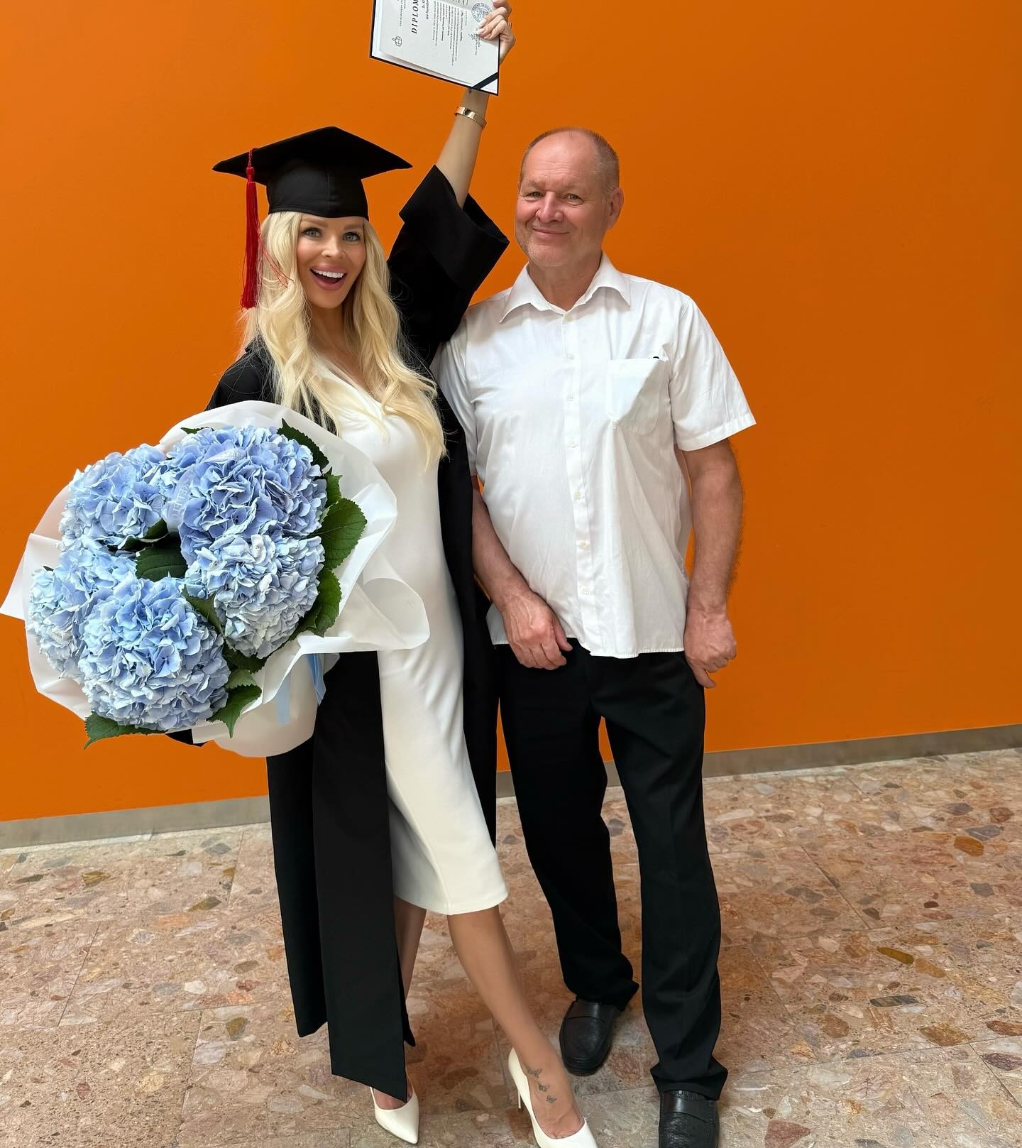 Silvia Kucherenko získala titul Mgr. a v júni 2025 mala promócie. 