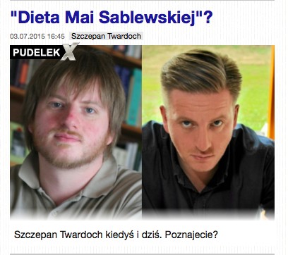 Twardoch na Pudelku..., fot. screen z pudelek.pl