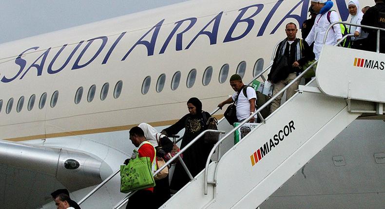 Saudi plane makes an emergency return after mother forgets baby at airport