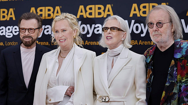 Az 1972-ben alapított és 1982-ben feloszlott ABBA a hetvenes évek egyik legnépszerűbb popformációja volt, világszerte több mint 400 millió lemezt adtak el/Fotó: MTI/EPA/Tolga Akmen