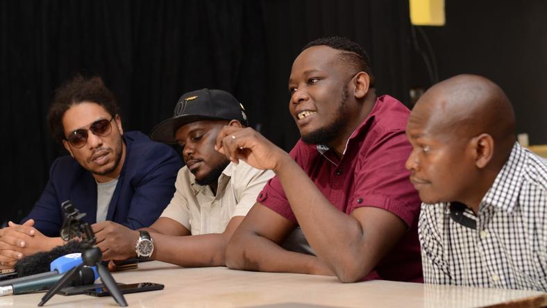 Kenyan Musicians at a Presser 