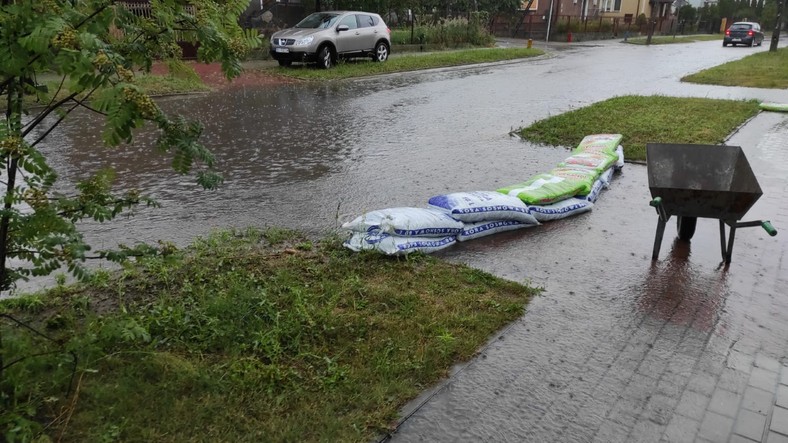 Zalane ulice na Dojlidach