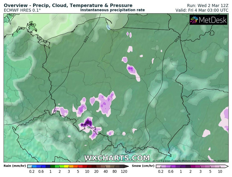 W nocy w wielu regionach poprószy śnieg