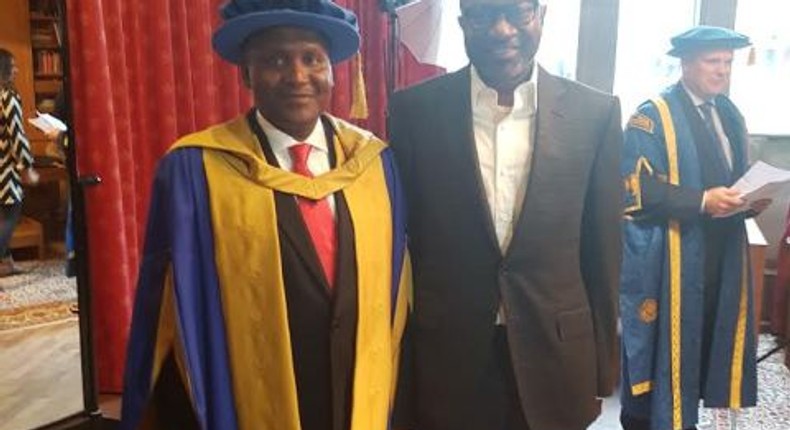 Aliko Dangote and Femi Otedola.