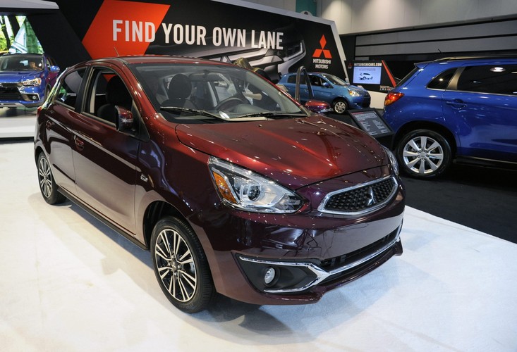 Los Angeles Auto Show Mitsubishi Mirage  <br><br>fot. EPA/BOB RIHA JR Dostawca: PAP/EPA