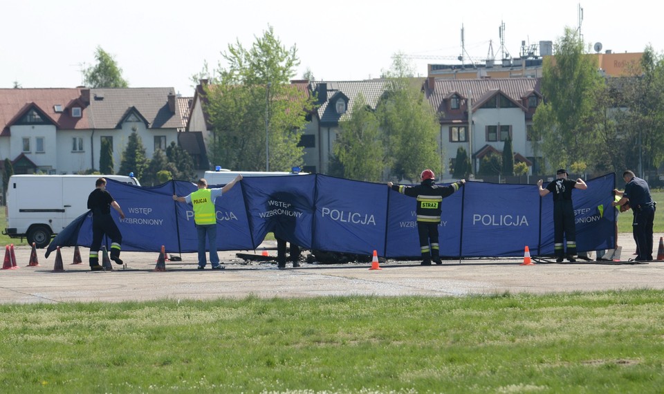 WARSZAWA AWIONETKA ŚMIERTELNY WYPADEK