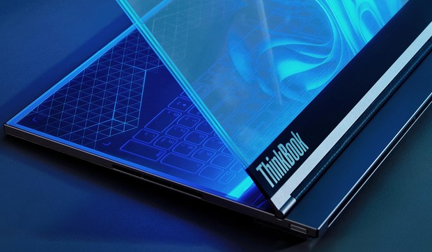 ThinkBook Transparent Display Laptop Concept.