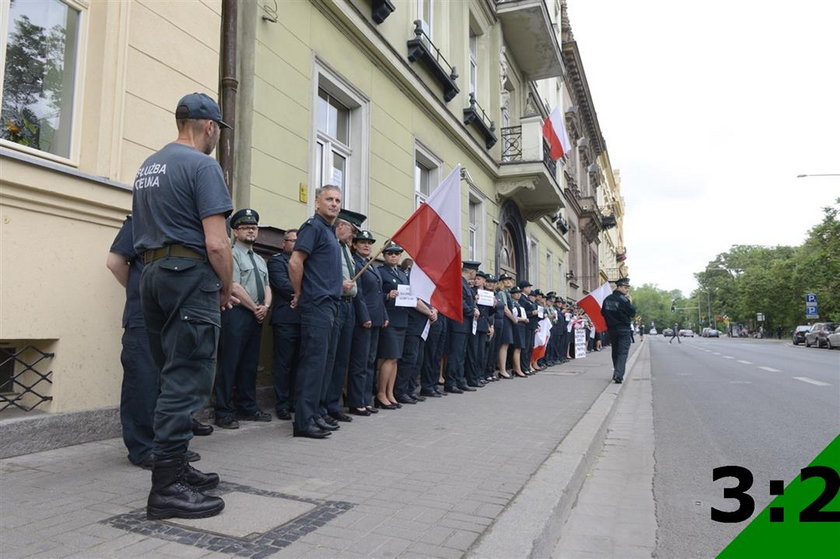 Protesty celników we Wrocławiu