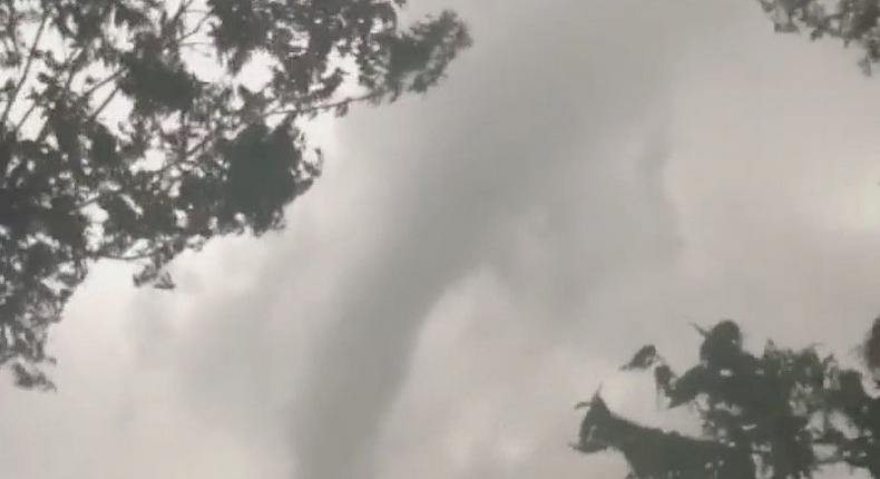 A tornado spins during stormy weather in Mangum, Oklahoma, U.S., May 20, 2019, in this still image taken from video from social media.  Clint Lively via REUTERS